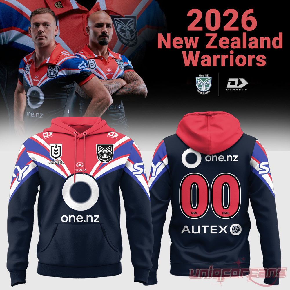 New Zealand Warriors Custom Replica Kotahitanga Hoodie New Zealand Warriors Custom Replica Kotahitanga Hoodie