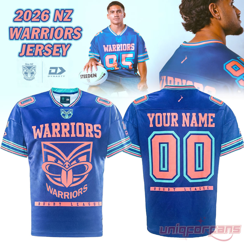 New Zealand Warriors Magic Round Jersey Custom Name and Number New Zealand Warriors Magic Round Jersey Custom Name and Number