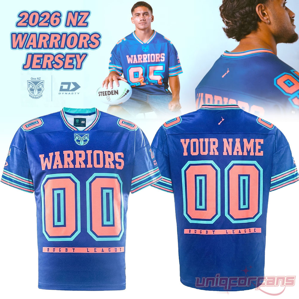 New Zealand Warriors Magic Round Jersey Custom Name and Number New Zealand Warriors Magic Round Jersey Custom Name and Number