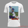 Noah Kahan Great Divide Tour 2026 At Citi Field Mets White T-Shirt showing Citi Field animated player card print