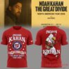 Noah Kahan Great Divide Tour 2026 t-shirt set with Washington Nationals logo front and eagle mascot playing guitar back