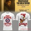 Noah Kahan Nats Park The Great Divide Tour 2026 white tee front and back set with Nationals logo and eagle graphic