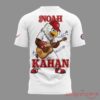 Noah Kahan Nats Park The Great Divide Tour 2026 white tee back view featuring Nationals eagle mascot with acoustic guitar