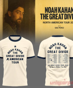 Noah Kahan The Great Divide Tour 2026 Beige Edition Tee