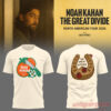 Noah Kahan The Great Divide Tour 2026 Beige Edition Tee, Orlando orange front graphic and horseshoe back print