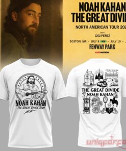Noah Kahan The Great Divide Tour 2026 Exclusive White Edition T-Shirt