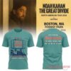Noah Kahan x Boston Red Sox The Great Divide Tour 2026 Fenway Park Exclusive T-Shirt in teal with billboard art
