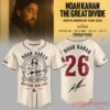 Noah Kahan x Boston Red Sox The Great Divide Tour 2026 White Edition Jersey Noah Kahan x Boston Red Sox The Great Divide Tour 2026 White Edition Jersey