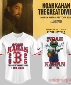 Noah Kahan x Boston Red Sox The Great Divide Tour 2026 White Edition Jersey