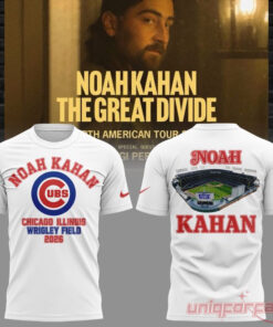 Noah Kahan x Chicago Cubs The Great Divide Tour T-Shirt Collection Wrigley Field Noah Kahan x Chicago Cubs The Great Divide Tour T-Shirt Collection Wrigley Field
