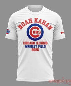 Noah Kahan x Chicago Cubs The Great Divide Tour T-Shirt Collection Wrigley Field