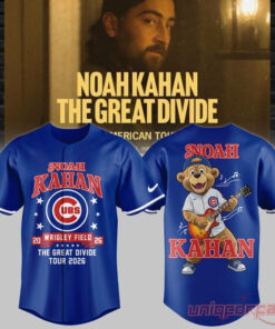 Noah Kahan x Chicago Cubs Wrigley Field Event The Great Divide Tour 2026 Baseball Jersey Noah Kahan x Chicago Cubs Wrigley Field Event The Great Divide Tour 2026 Baseball Jersey