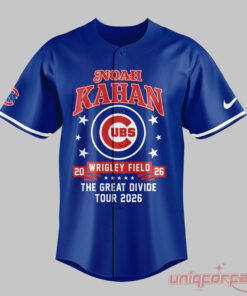 Noah Kahan x Chicago Cubs Wrigley Field Event The Great Divide Tour 2026 Baseball Jersey