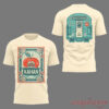 Noah Kahan x NY Mets The Great Divide Tour At Citi Field Poster Graphic T-Shirt in cream showing apple and subway graphic