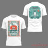 Noah Kahan x NY Mets The Great Divide Tour At Citi Field Poster Graphic T-Shirt in white with subway car back print