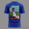 Noah Kahan x New York Mets Great Divide Tour 2026 Blue T-Shirt back view with Citi Field baseball graphic