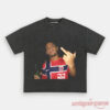 Norway Team Classic Football Fan Graphic Shirt in charcoal, displaying a central graphic photo print design