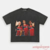 Norway Team Classic Soccer Supporter Graphic Tee in washed grey featuring a retro photo print of national team players