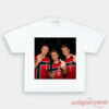 Norway Team Nordic Soccer Supporter Graphic Tee in white showing football players partying in national jerseys