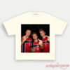 Norway Team Nordic Soccer Supporter Graphic Tee in cream with a humorous, viral photo graphic of football players