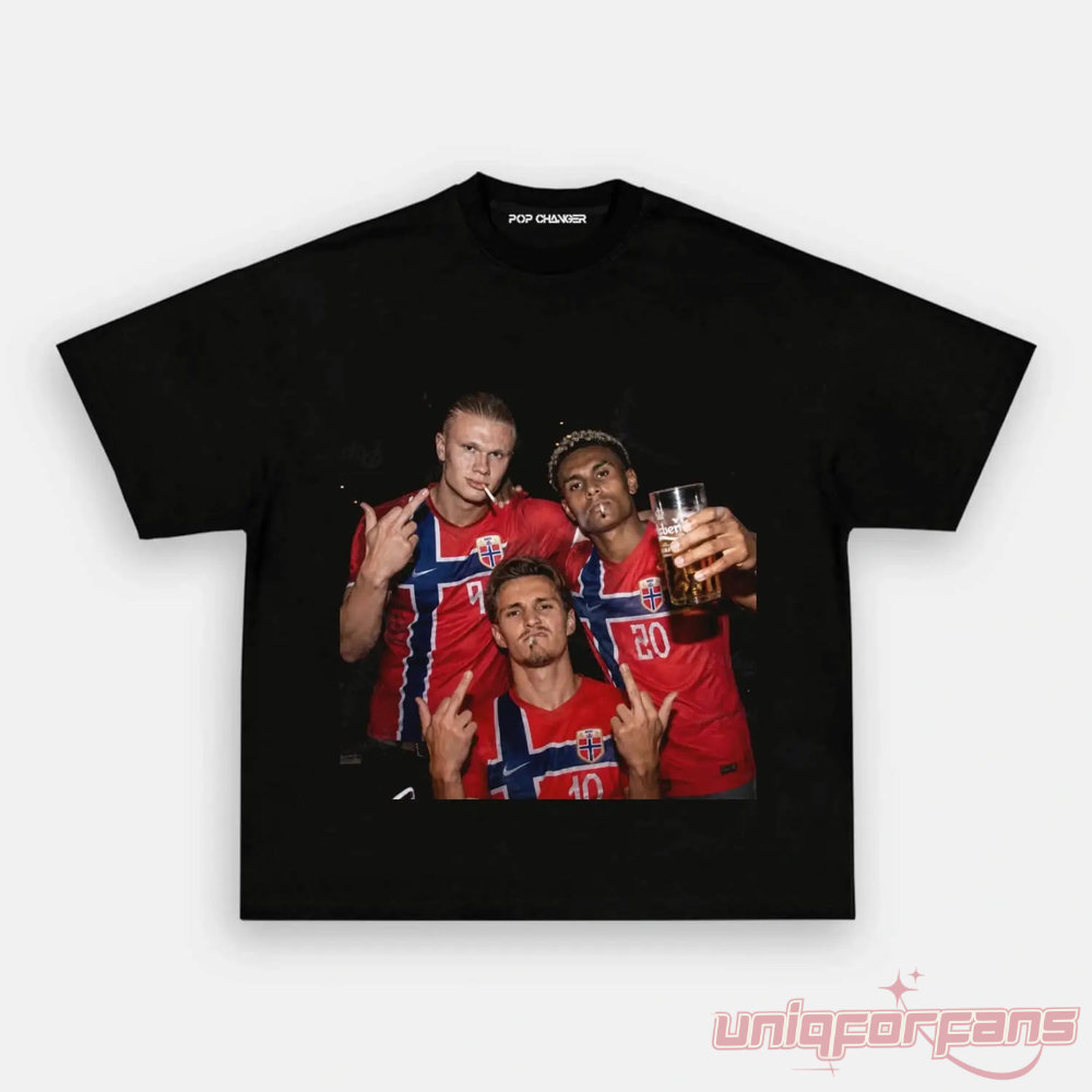 Norway Team Norway National Football Graphic Shirt Norway Team Norway National Football Graphic Shirt