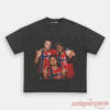 Norway Team Norway National Football Graphic Shirt in vintage charcoal gray, featuring a graphic group print