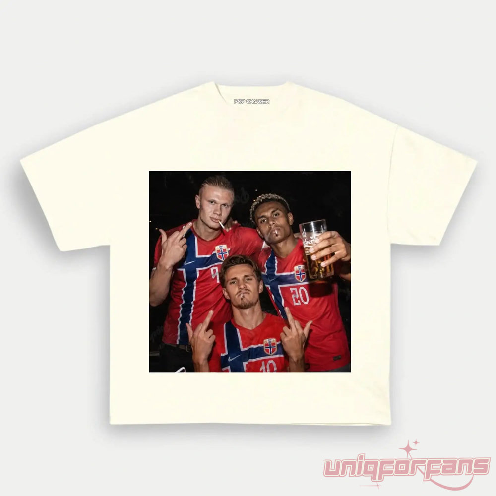 Norway Team Norway National Football Graphic Shirt Norway Team Norway National Football Graphic Shirt