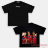 Norway Team Norway Soccer Fan Graphic T-Shirt in black, showing the front script logo and large graphic back print