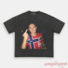Norway Team Norway Soccer Graphic Supporter Tee in charcoal gray, displaying a central graphic photo print design