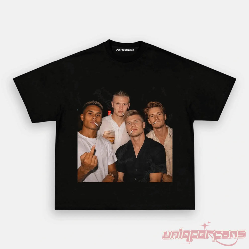 Norway Team Premium Football Supporter Graphic Tee Norway Team Premium Football Supporter Graphic Tee
