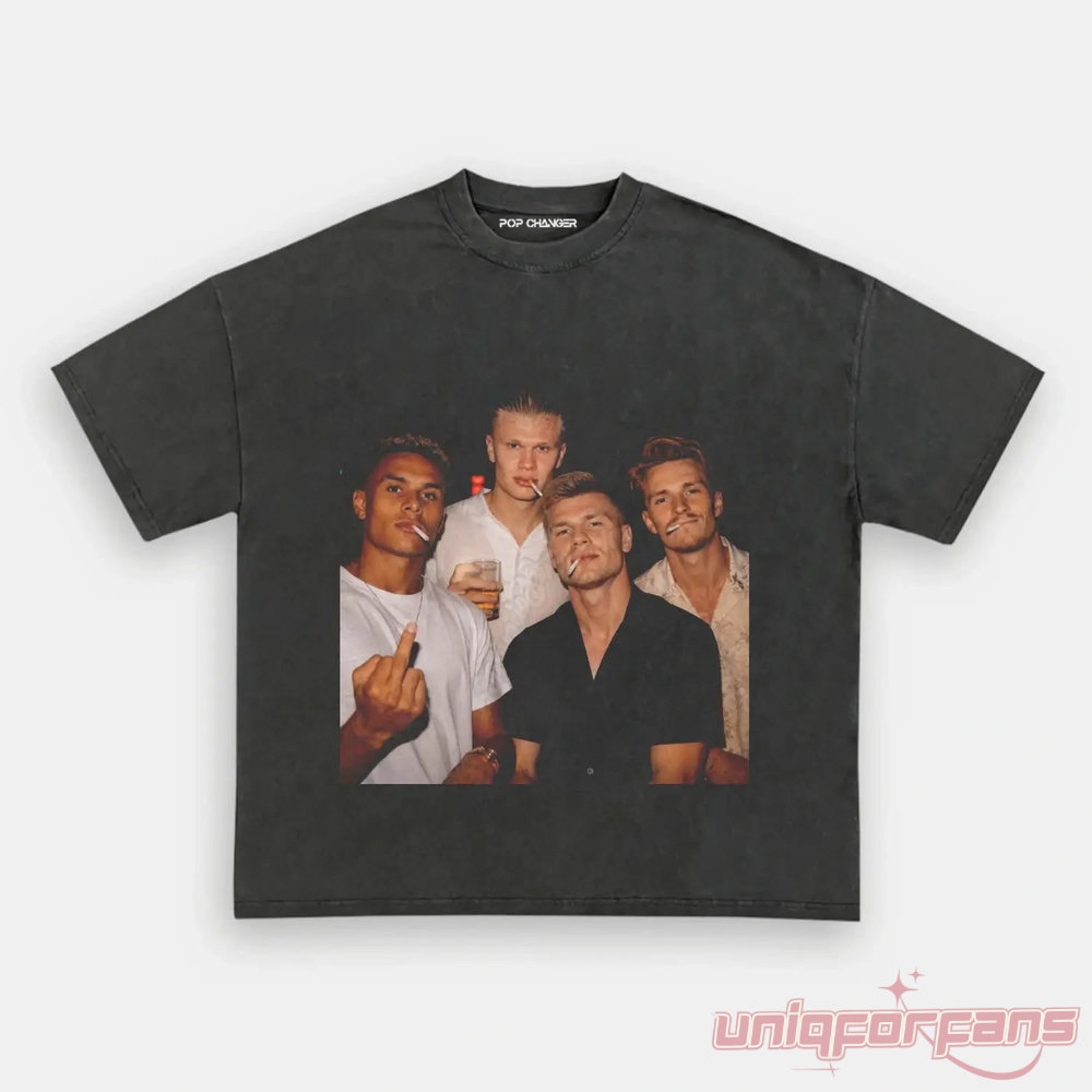 Norway Team Premium Football Supporter Graphic Tee Norway Team Premium Football Supporter Graphic Tee
