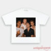 Norway Team Premium Football Supporter Graphic Tee in white, displaying a large central graphic group design