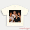 Norway Team Premium Football Supporter Graphic Tee in cream, with a front graphic print of Norway football fans