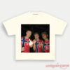 Norway Team Retro Football Supporter Graphic Tee in cream, featuring a graphic photo design printed on the front