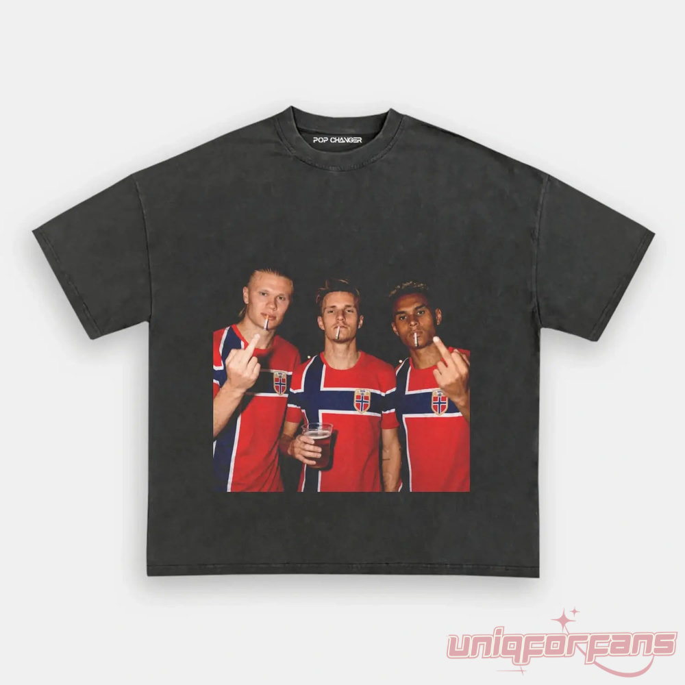 Norway Team Retro Norway Football Fan T-Shirt Norway Team Retro Norway Football Fan T-Shirt