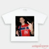 Norway Team Retro Scandinavian Football Fan Tee in white, featuring a football graphic print on the front