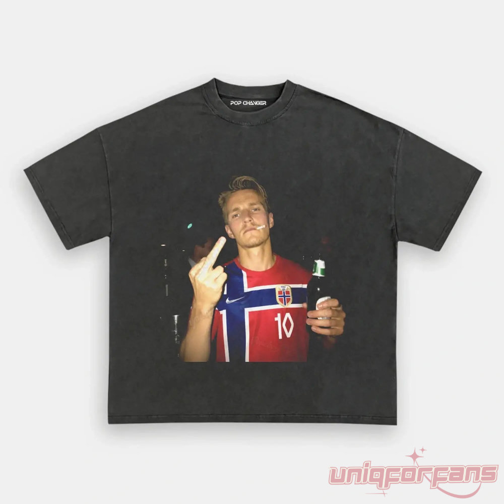 Norway Team Retro Soccer Supporter T-Shirt Norway Team Retro Soccer Supporter T-Shirt