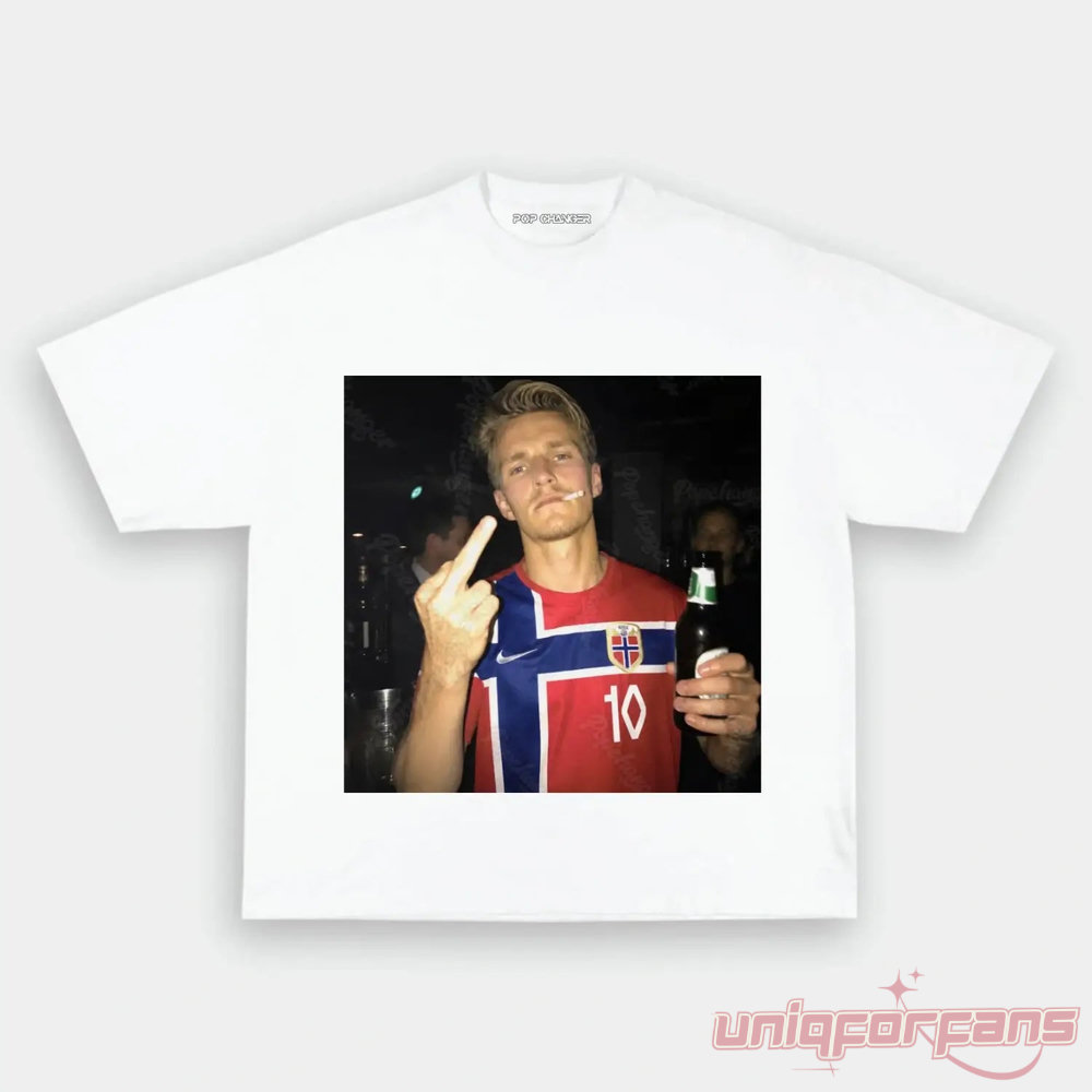 Norway Team Retro Soccer Supporter T-Shirt Norway Team Retro Soccer Supporter T-Shirt
