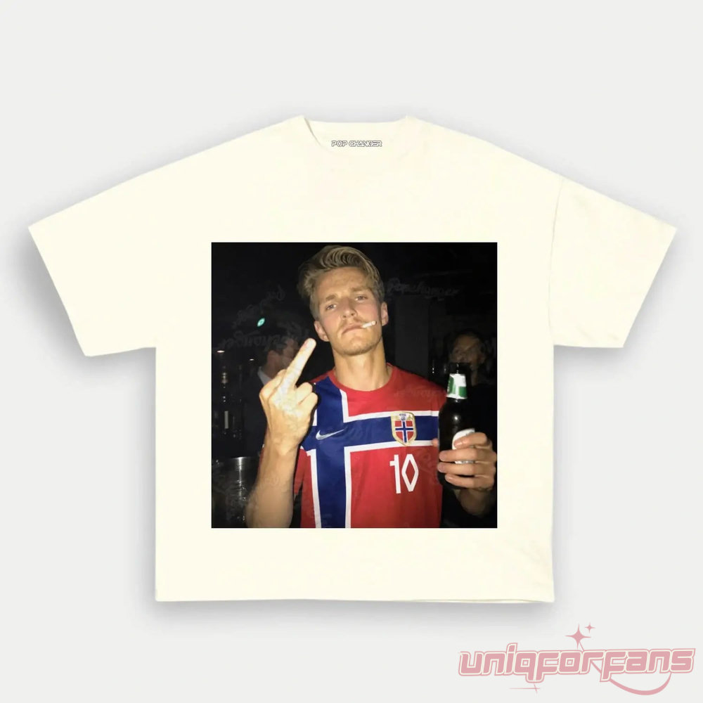 Norway Team Retro Soccer Supporter T-Shirt Norway Team Retro Soccer Supporter T-Shirt