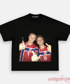 Norway Team Vintage Football Fan Graphic Shirt