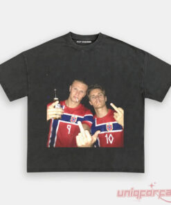 Norway Team Vintage Football Fan Graphic Shirt