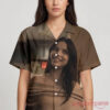 Obsession Movie 2026 Nikki Iconic No No No No Special Hawaiian Shirt in brown, featuring an all-over character print