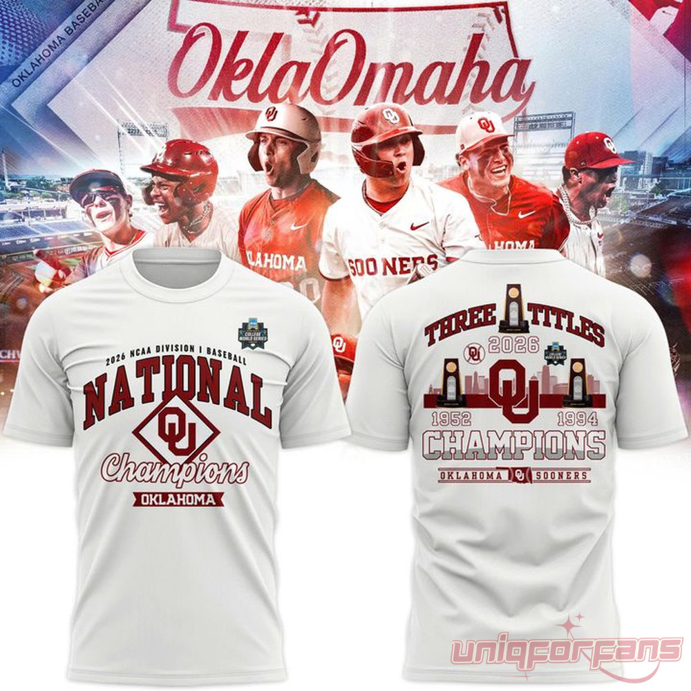Oklahoma Sooners 2026 NCAA Baseball National Champions Locker Room T-Shirt – Crimson Oklahoma Sooners 2026 NCAA Baseball National Champions Locker Room T-Shirt – Crimson