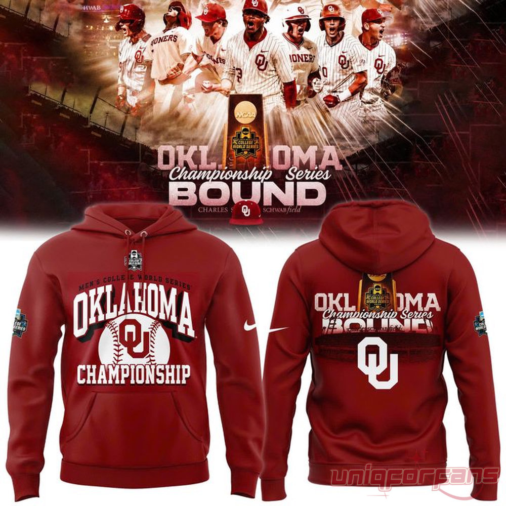 Oklahoma Sooners baseball 2026 Championship Hoodie Oklahoma Sooners baseball 2026 Championship Hoodie