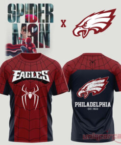 Philadelphia Eagles x Spider Man Brand New Day 3D All-Over Print T-Shirt 2026 Philadelphia Eagles x Spider Man Brand New Day 3D All-Over Print T-Shirt 2026