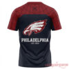 Philadelphia Eagles Spider Man 3D shirt back featuring webbed Eagles logo and Philadelphia Est 1933 text