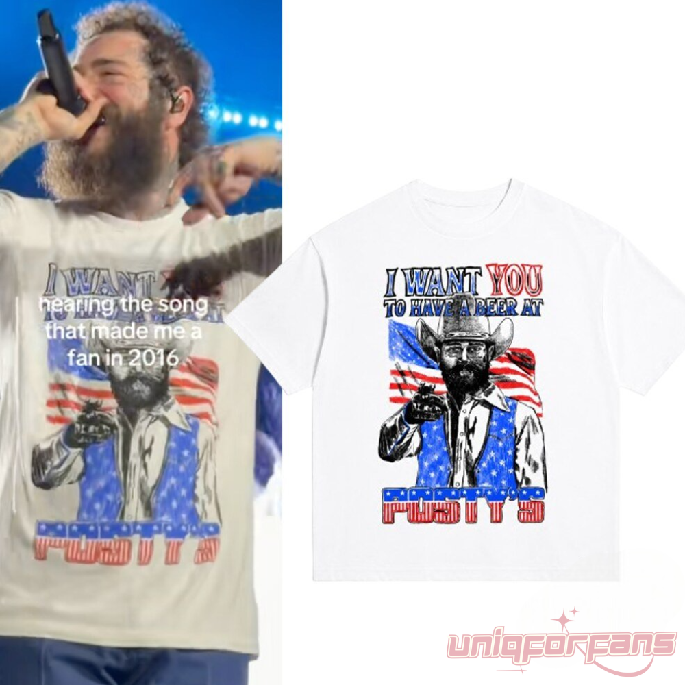 Post Malone I Want You I Have A Beer At Posty’s Shirt Post Malone I Want You I Have A Beer At Posty’s Shirt