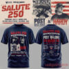 Post Malone Salute 250 Columbus OH Limited 3D T-Shirt, dark blue tee featuring Post Malone and Hardy portrait graphics