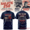 Post Malone Salute 250 Columbus OH Limited 3D T-Shirt, dark blue shirt featuring Historic Crew Stadium back graphic