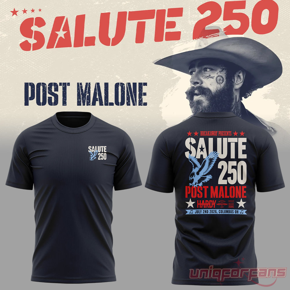 Post Malone Salute 250 Columbus OH Shirt Limited Edition Post Malone Salute 250 Columbus OH Shirt Limited Edition